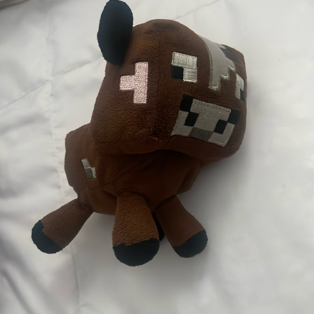 Minecraft cow plushy